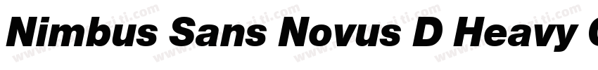 Nimbus Sans Novus D Heavy Conde Reg字体转换